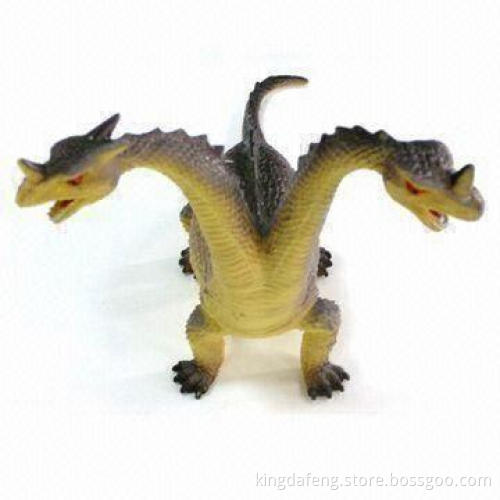 Polyresin Double Head-shaped Dinosaur, Suitable for Children's Toys or Display Units